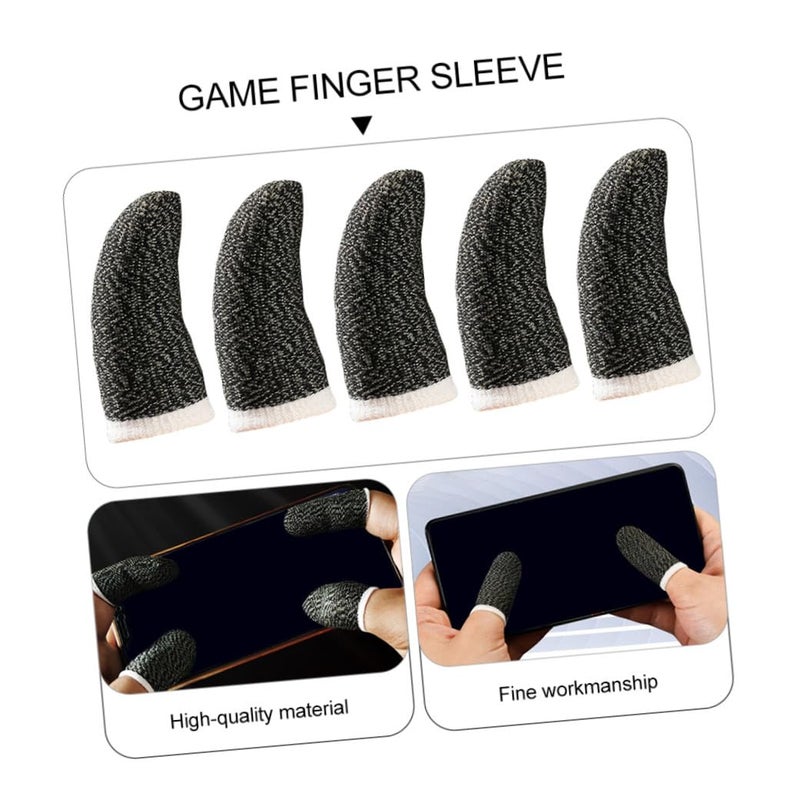 10 Pcs Black Gaming Thumb Protector Sleeves For Game Controllers - Image 4