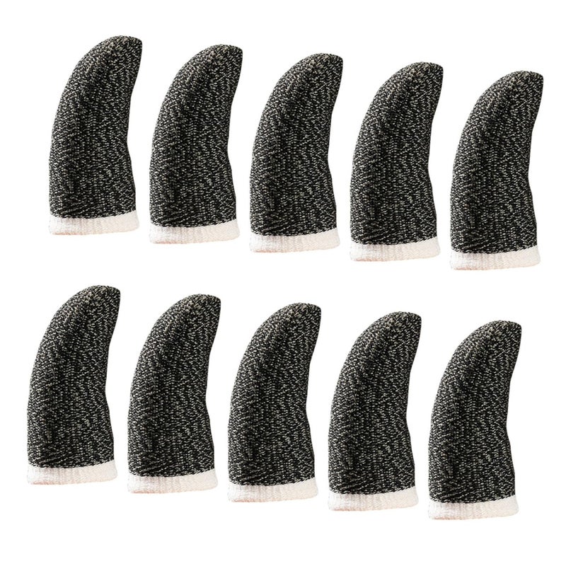 10 Pcs Black Gaming Thumb Protector Sleeves For Game Controllers - Image 2