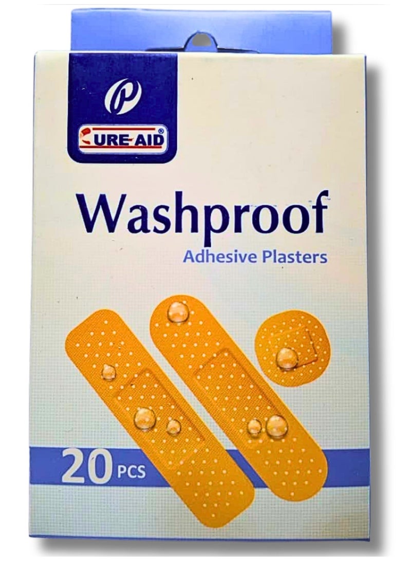 كيور إيد بلاستر طبى لاصق مضاد لنفاذية الماء 20 قطعة - Image 1