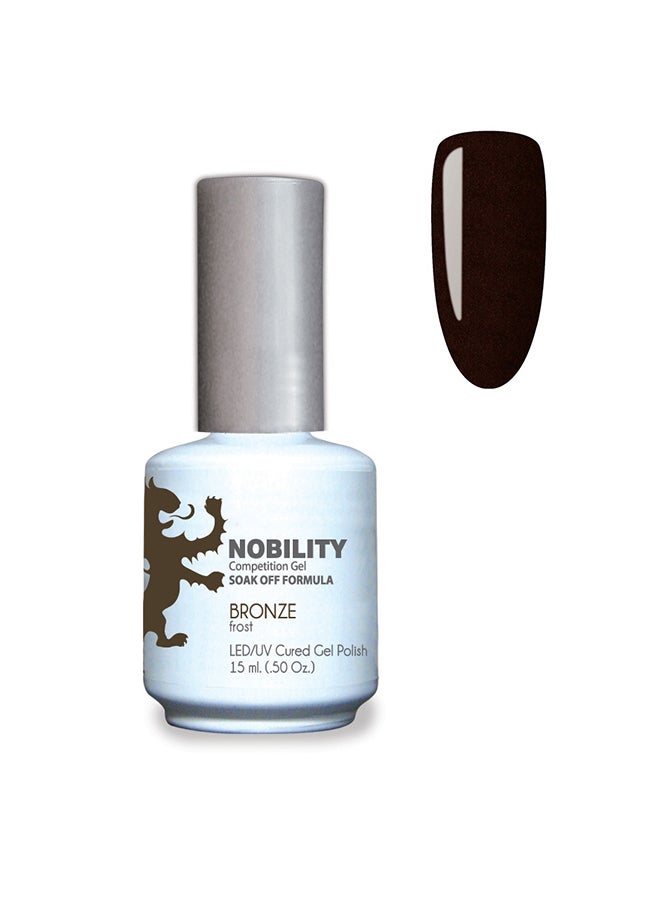 Lechat Gel Nail Polish 15 ml, Long Lasting, Chip Resistant, Requires Drying Under UV Led Lamp Bronze Nbgp07