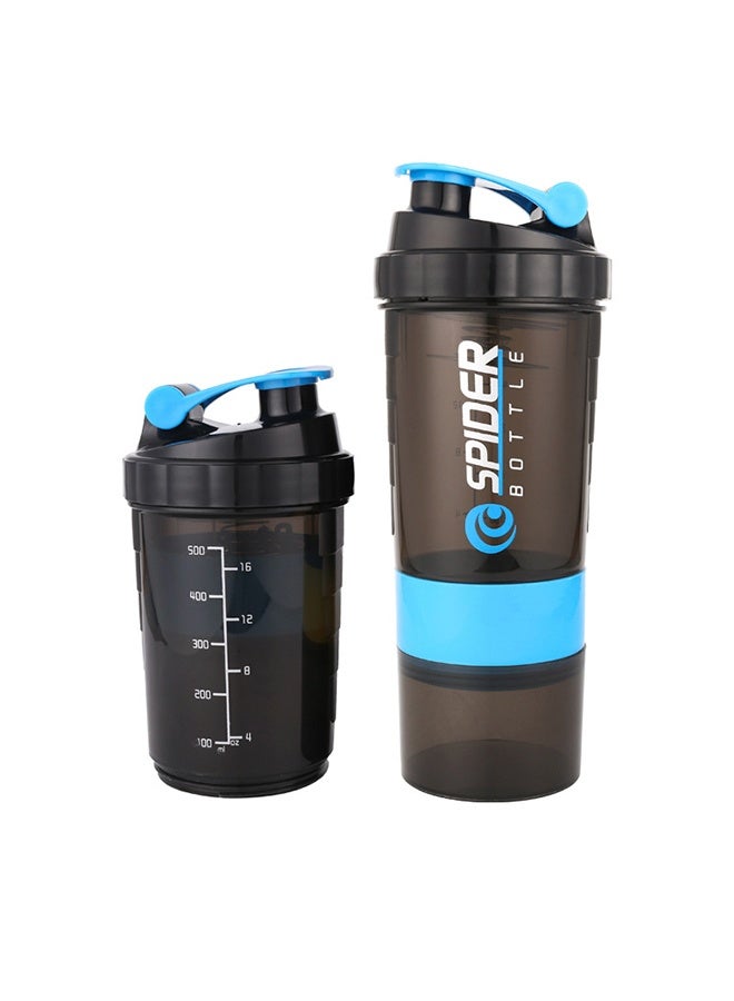 SPIDER Protein Shaker Bottle With 3-Layer Twist And Lock Storage - Image 1