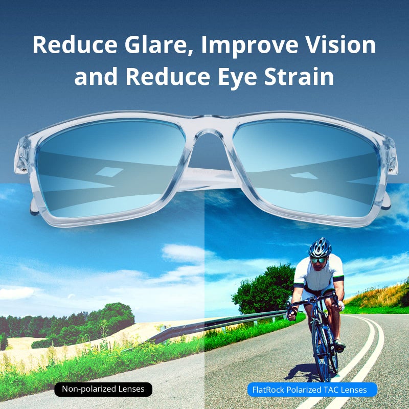 KastKing FlatRock Polarized Sport Sunglasses for Men and Women, Ideal for Driving Fishing Cycling Running, UV Protection - Image 4