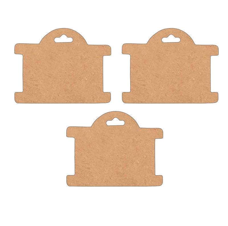 Zenomia Jewellery Display Cards For Necklaces, Bracelets, 50 Pcs, 7 x 9.7 Cms - Image 1