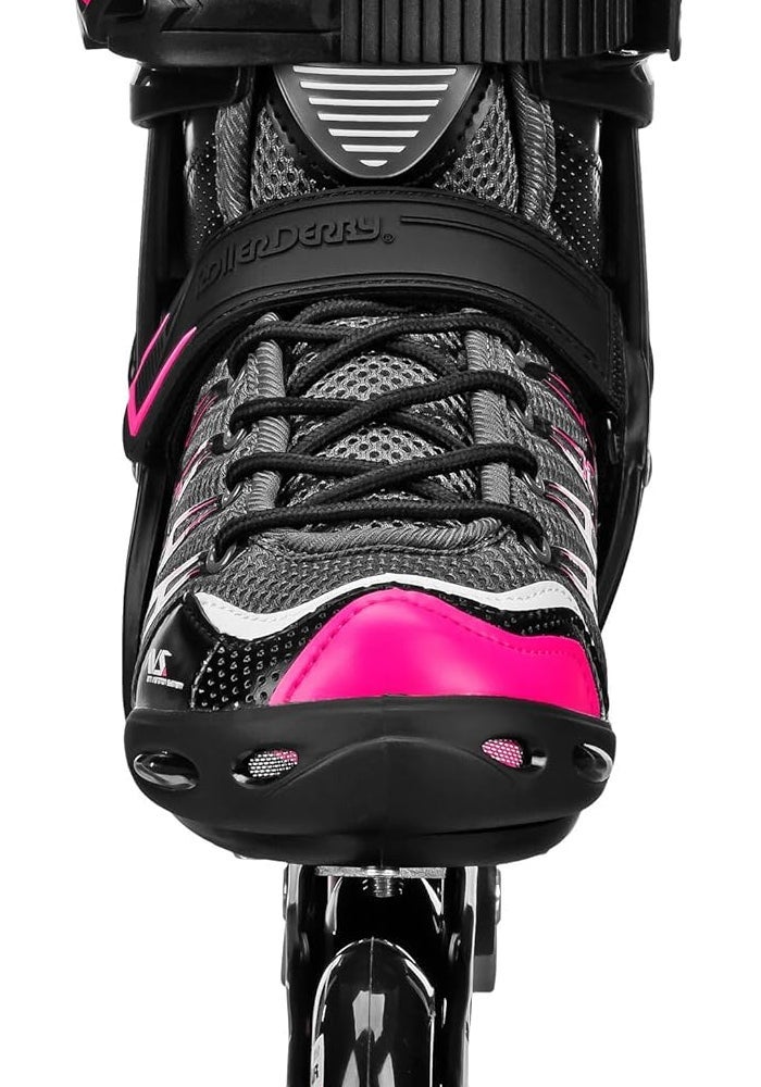 Roller Derby AERIO Q-60 Women's Inline Skates, Black/Pink, Size 8 - Image 5