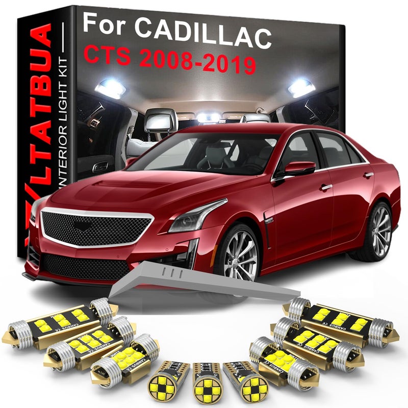 WLTATBUA LED Interior Light Kit Package Replacement for CADILLAC CTS 2008 2009 2010 2011 2012 2013 2014 2015 2016 2017 2018 2019 - Image 2