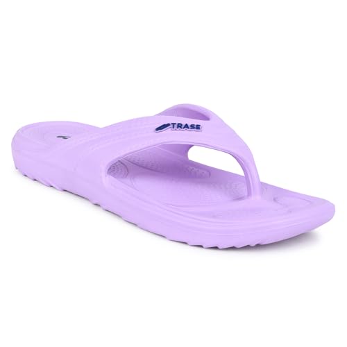TRASE Slippers for Women | Mild Acupressure Flip Flops | Lightweight, Anti-Skid & Waterproof Ladies Chappal (Lavender, 8 UK) - Image 1