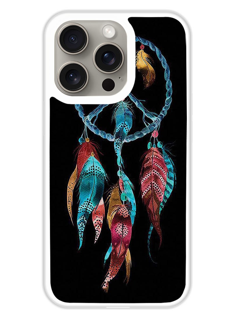 Theodor Protective Case Cover For APPLE IPHONE 15 Pro Max Wind Charm Blue (White Bumper) - Image 1