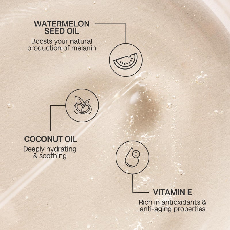 Bali Body زيت تانغ بالي بودي بنكهة البطيخ SPF 6 | مدعوم بزيوت طبيعية | رائحة فواكه أساسية لصيف مشرق | نباتي، خالي من القسوة (100 مل/3.4 أونصة سائلة) - Image 3