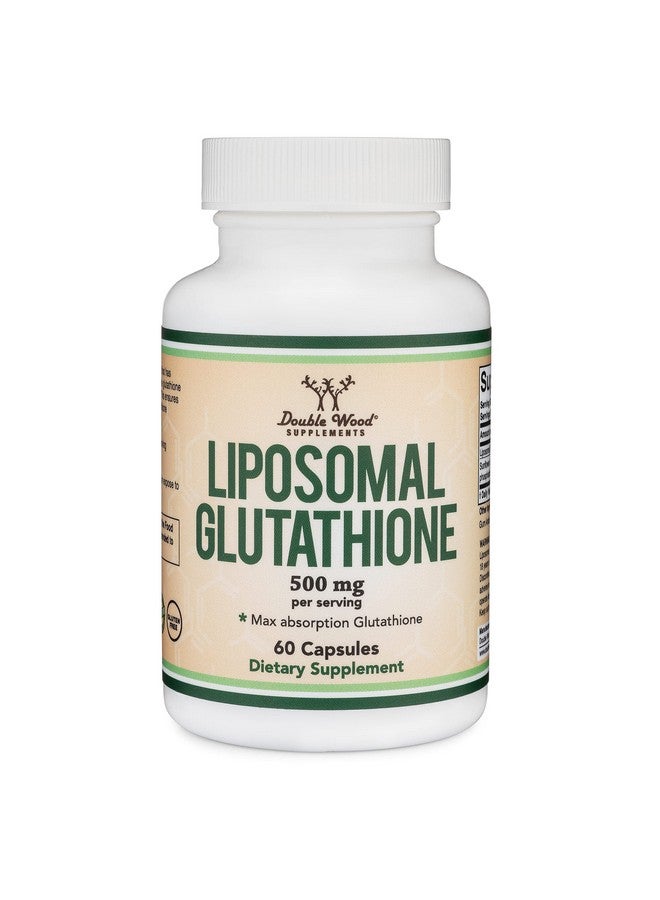 Double Wood Supplements Liposomal Glutathione Supplement 500Mg Per Serving 60 Capsules Vegan Safe Manufactured In The Usa Nongmo Max Absorption Liposomal Glutathione With Genuine Smell And Taste By Double Wood - Image 4