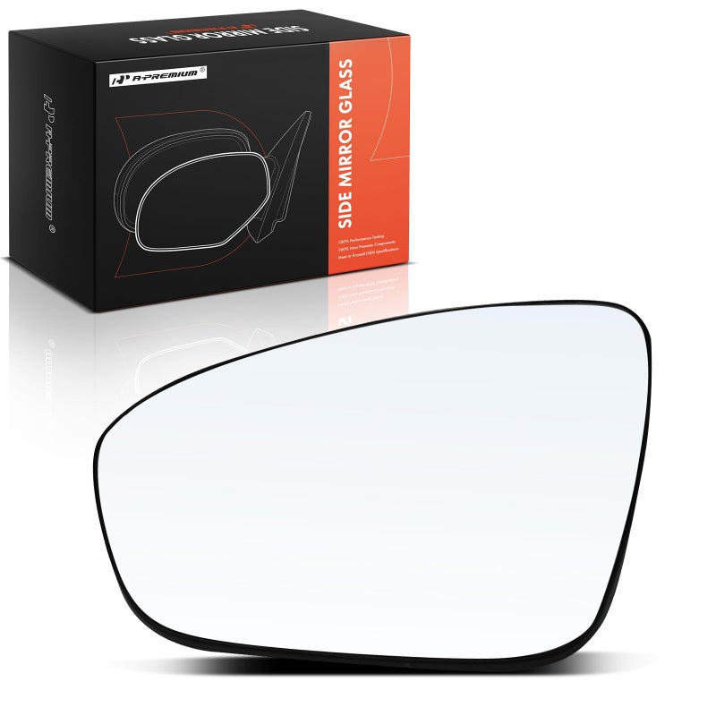 مرآة زجاجية غير مدفأة للجانب الأيسر للسائق مع لوحة دعم متوافقة مع نيسان ألتيما 2019 2020 2021 2022 2023 مرآة جانبية مسطحة