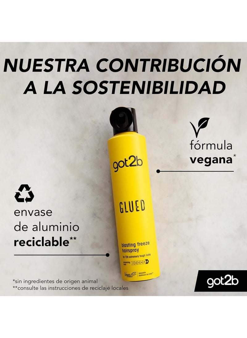 Got2b Schwarzkopf Got2B Glued Blasting Freeze Fix Spray 300ML - Image 2