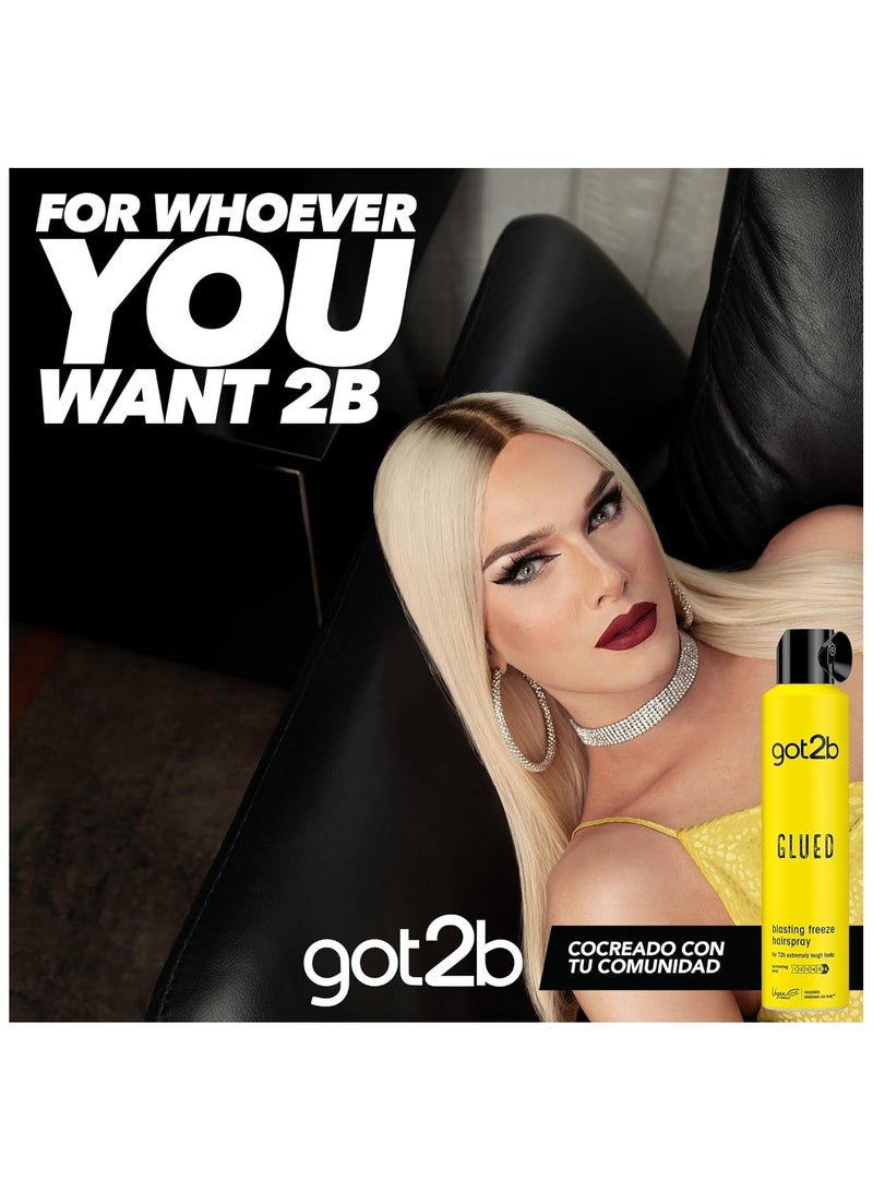 Got2b Schwarzkopf Got2B Glued Blasting Freeze Fix Spray 300ML - Image 5