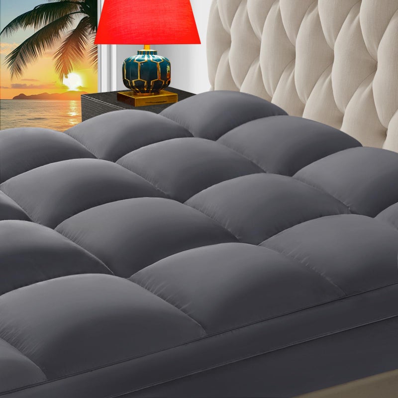 CHOKIT Queen Mattress Topper Extra Thick Pillow Top Mattress Pad for Back Pain Relief Cooling Bed Topper Mattress Cover with 821 Inch Deep Pocket