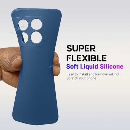 LIRAMARK Silicone Soft Back Cover Case for OnePlus 10 Pro 5G / 1+10 Pro 5G (Silicone Blue) - Image 3
