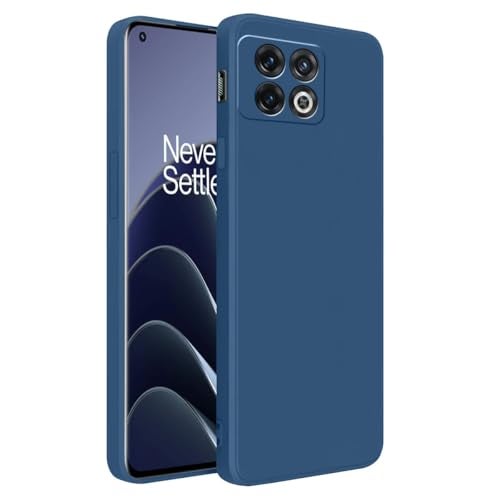 LIRAMARK Silicone Soft Back Cover Case for OnePlus 10 Pro 5G / 1+10 Pro 5G (Silicone Blue) - Image 1