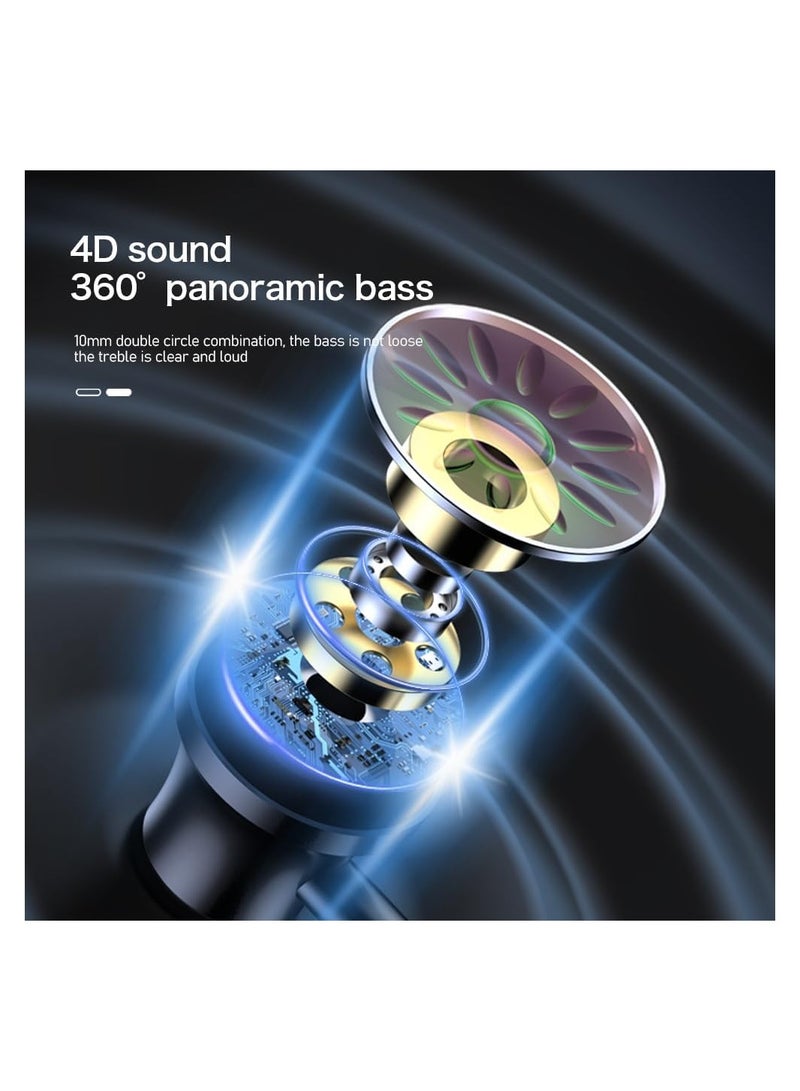 Tingwode SV-22 Metal Pure Sound Earphone With Microphone And Comfortable Wearing For Mobile Phone 1.2 M - Gray - Image 4