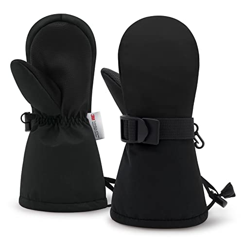 Sarfel Toddler Snow Mittens Toddler Waterproof Gloves Toddler Ski Gloves Waterproof Toddler Gloves 4T Toddler Mittens Ages 2-4 - Image 1