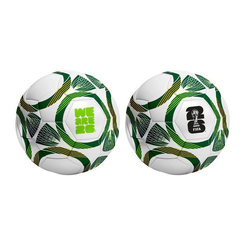 FIFA 2026 Official Style Soccer Ball – Green Circle Pattern – Outdoor Sports Ball