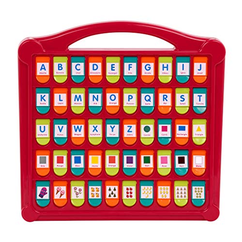 Battat Alphabet CacheCache French Alphabet Toy for Learning 50 PopUp Flaps Letters Words Numbers Colors Shapes Educational Toy for Toddlers Kids 3 Years - Image 1