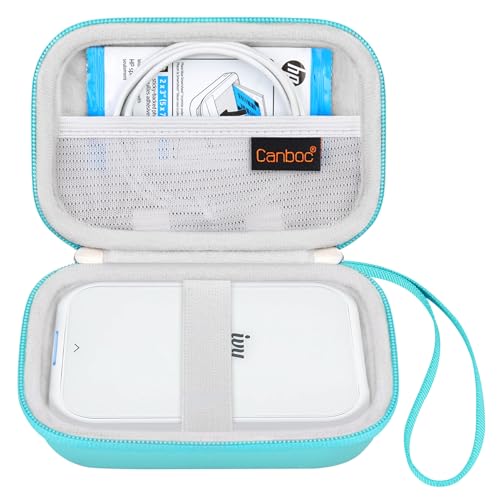 Canboc Hard Case for Canon Ivy 2 1 CLIQ+ CLIQ 2 CLIQ+2 Mini Photo Printer Mobile Wireless Bluetooth Instant Camera Printer, Mesh Bag fit Photo Paper Cable, Mint Green - Image 1