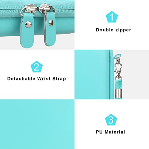 Canboc Hard Case for Canon Ivy 2 1 CLIQ+ CLIQ 2 CLIQ+2 Mini Photo Printer Mobile Wireless Bluetooth Instant Camera Printer, Mesh Bag fit Photo Paper Cable, Mint Green - Image 5
