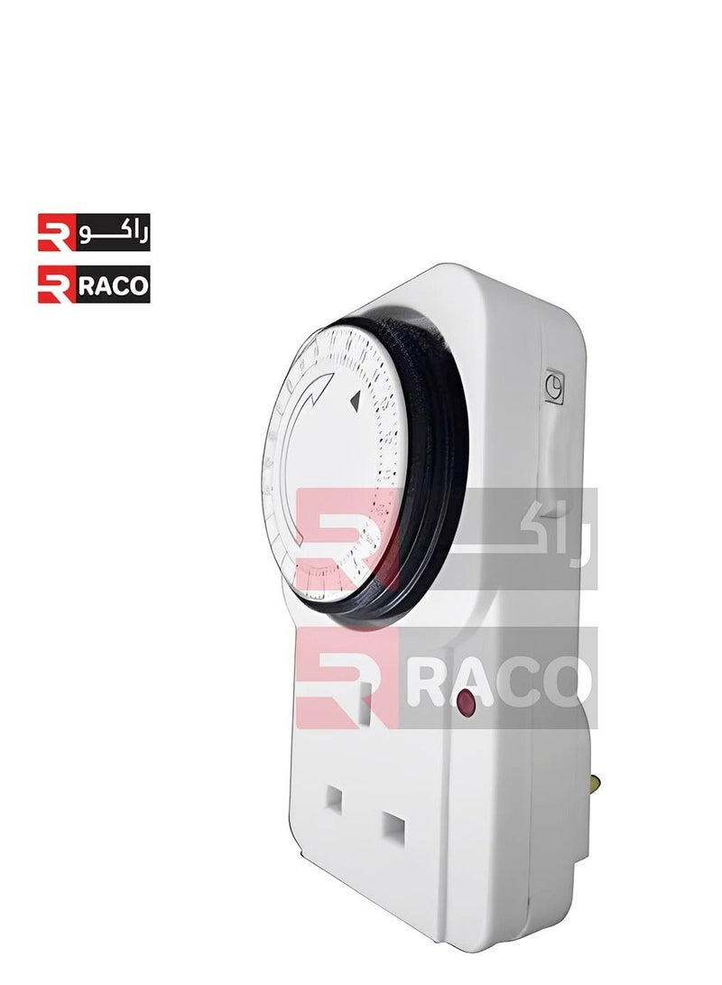 RACO RACO 24 Hours Programmable Timer Electronic Plug In Timer Switch 24Hr  - Image 2