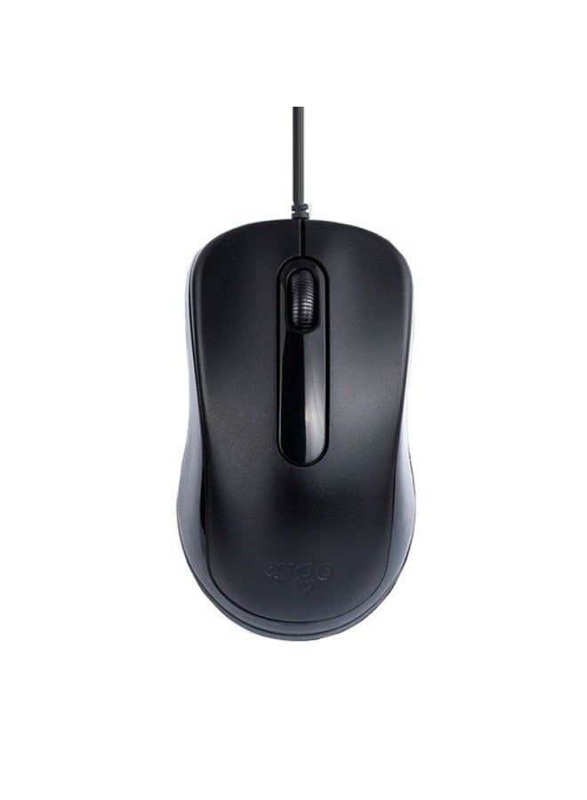 Genuine Love Q822 Computer Wired Mouse Universal USB Interface Equipment Office Home Business-Color:Patriot Q806 Mouse Wired - Image 3