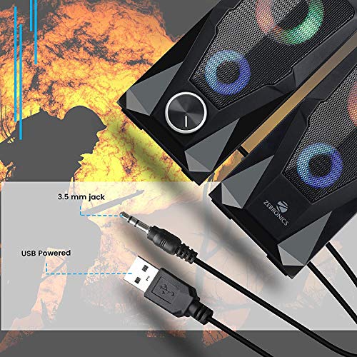 Zebronics Zeb-Warrior 2.0 Multimedia Speaker With Aux Connectivity,USB Powered And Volume Control - Image 4