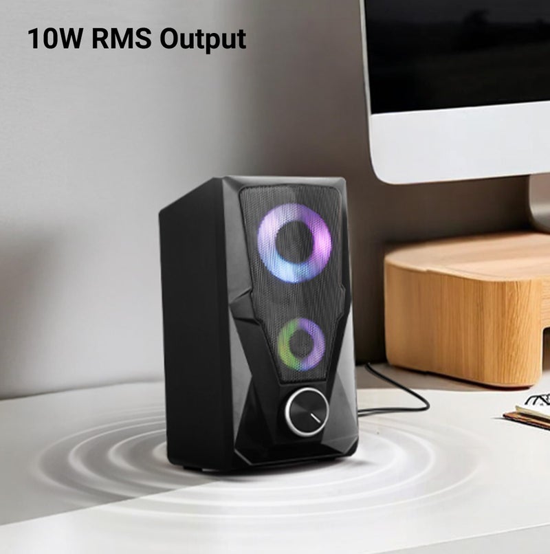 Zebronics Zeb-Warrior 2.0 Multimedia Speaker With Aux Connectivity,USB Powered And Volume Control - Image 2