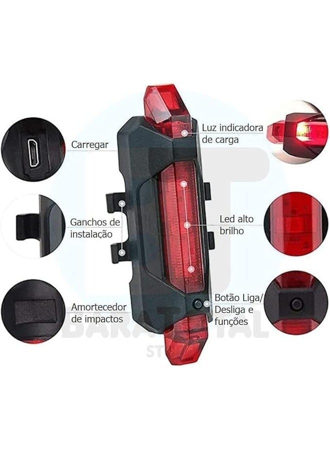 Generic Bike Light Kit – Front and Rear LED Headlights for Enhanced Visibility & Safety  - Image 2