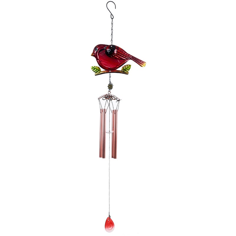 Bird Garden Wind Chimes Creative Design Metal Glass Painted Wind Chimes For Home Garden Courtyard Decoration - Image 1