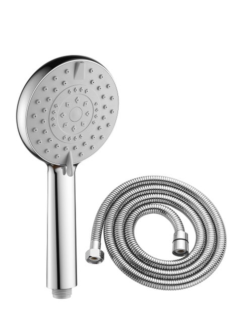 BRIMIX High Pressure Handheld Massage Shower Head with Hose Spray Modes Rainfall Spa Increase Pressure Self Cleaning Powerful 3 Settings Hand Shower