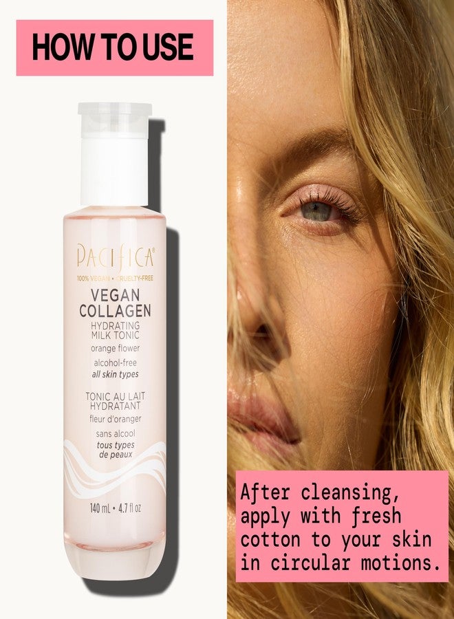 Pacifica Vegan Collagen Hydrating Milk Tonic - Alcohol-Free Milky Toner & Essence Moisturizing Vegan Collagen Face Tonic w/Hyaluronic Acid, Chamomile Jasmine All Skin Types Vegan Dermatologist Tested - Image 5