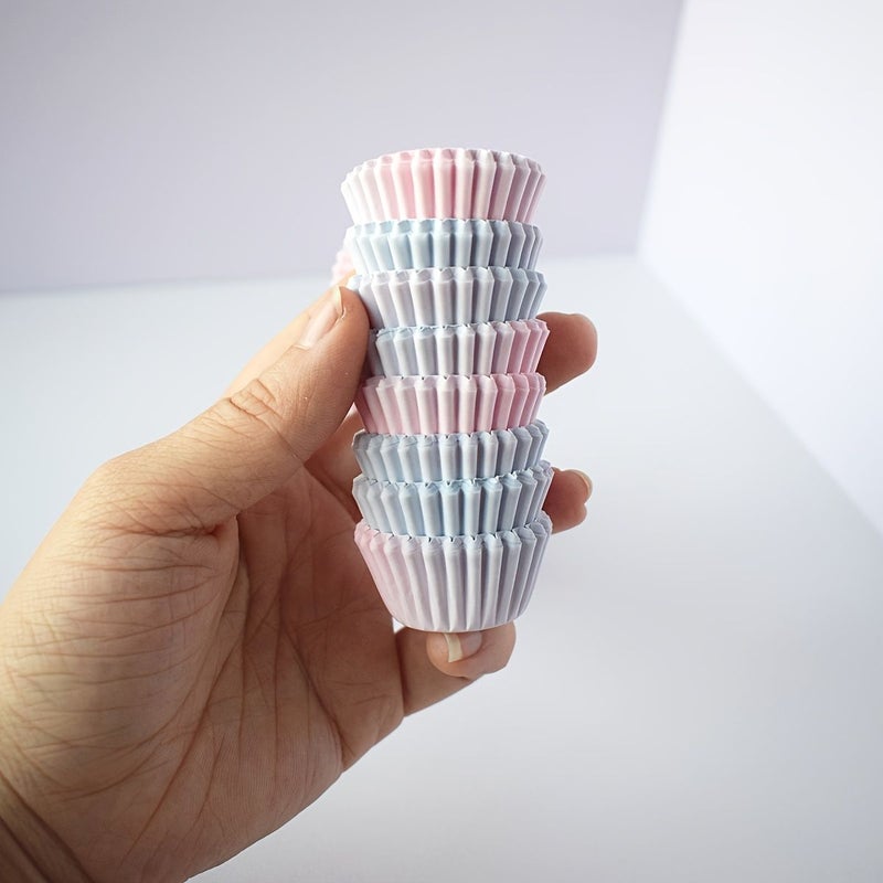 Starry Sky Mini Mushroom Cake Mold 100pcs Paper Cup Baking Liners 0.98inch - Image 2