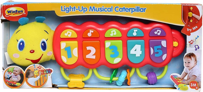 WinFun -Baby Toy Light Up Musical Caterpillar - Image 1