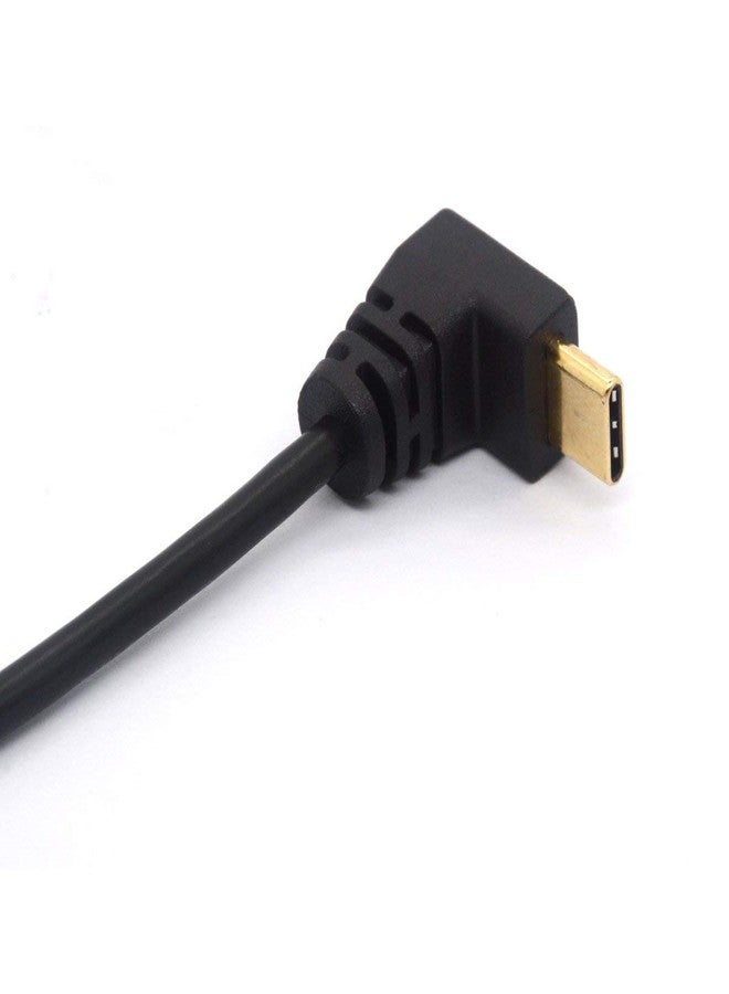 GLHONG Micro USB to Type C Cable Cord, 90 Degree Angled USB C Male to Micro B Female OTG Adapter Converter for MacBook Pro, Laptop, Android Devices (USB C/Type C Positive) - Image 3