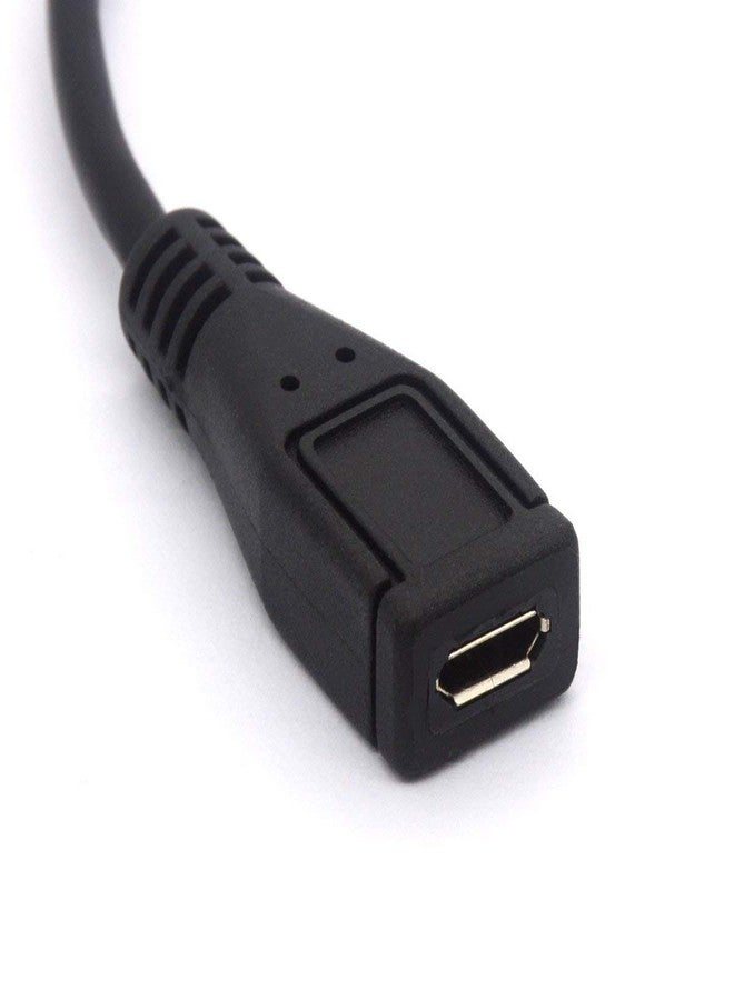 GLHONG Micro USB to Type C Cable Cord, 90 Degree Angled USB C Male to Micro B Female OTG Adapter Converter for MacBook Pro, Laptop, Android Devices (USB C/Type C Positive) - Image 2