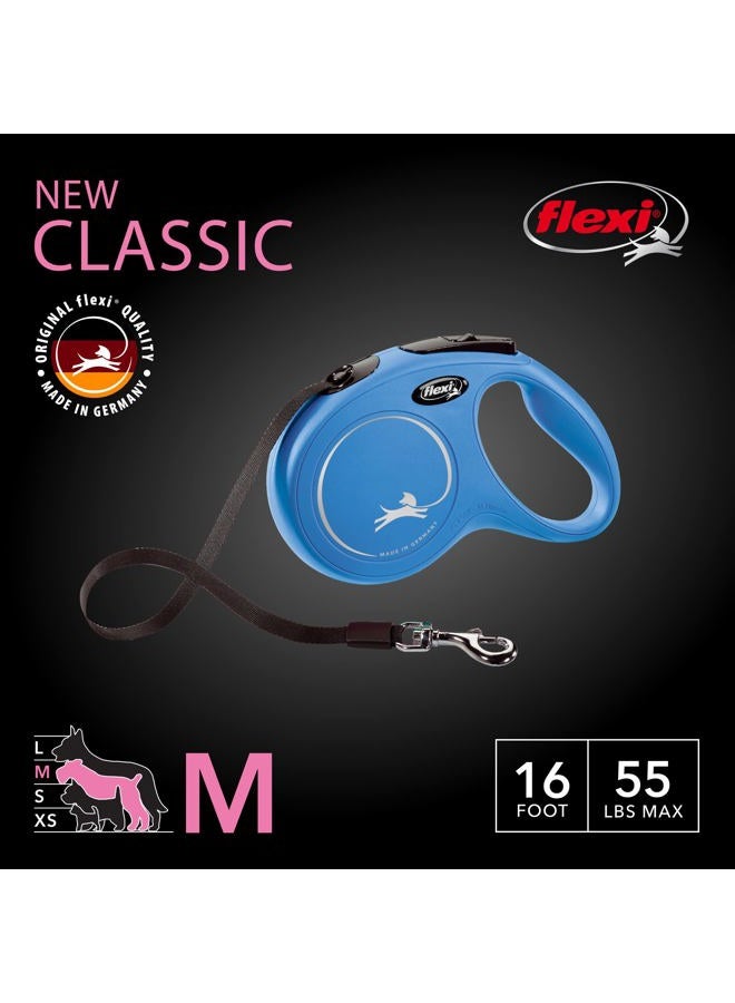 Flexi 25210768: Classic Retractable Tape Dog Leash, Blue Md 55 Lbs 16Ft - Image 2