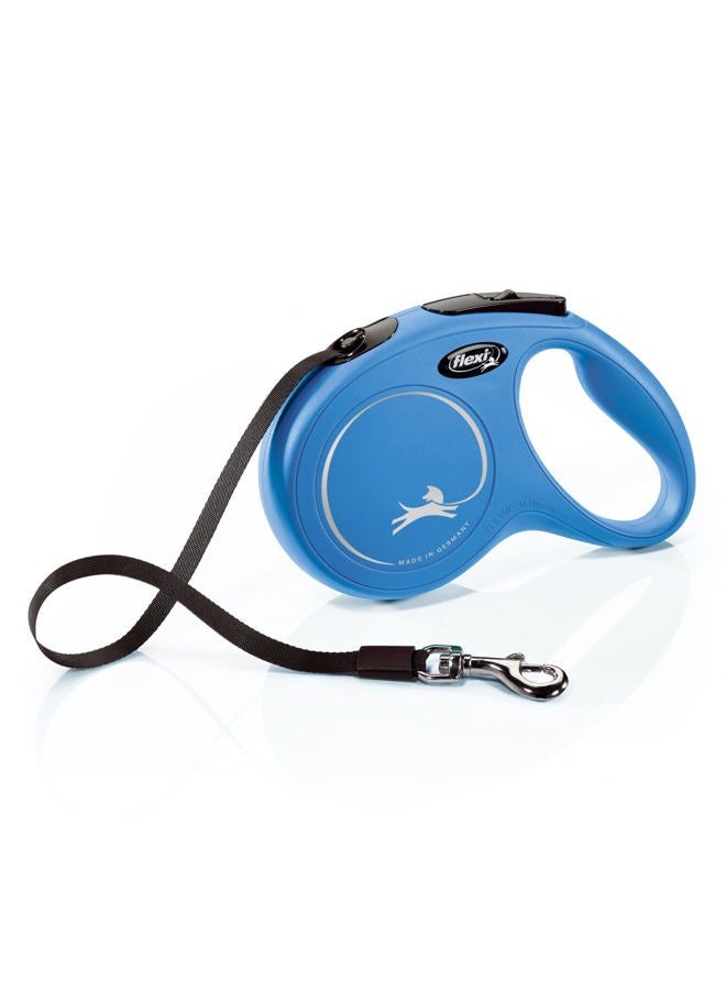 Flexi 25210768: Classic Retractable Tape Dog Leash, Blue Md 55 Lbs 16Ft - Image 1