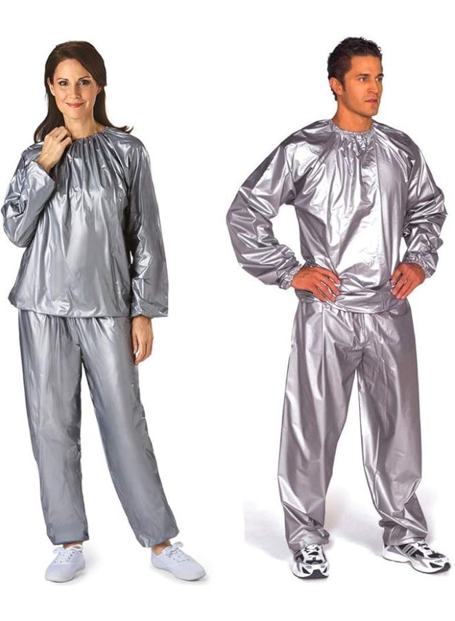 Unisex sauna suit for exercise and fitness, sweat-wicking clothing for the gym, running, walking, and home workouts. - Image 1