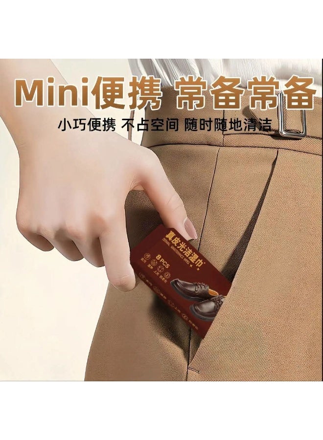Leather Shoe Cleaning Wipes, Remove Dirt and Stains, Daily Use and Travel - Image 2