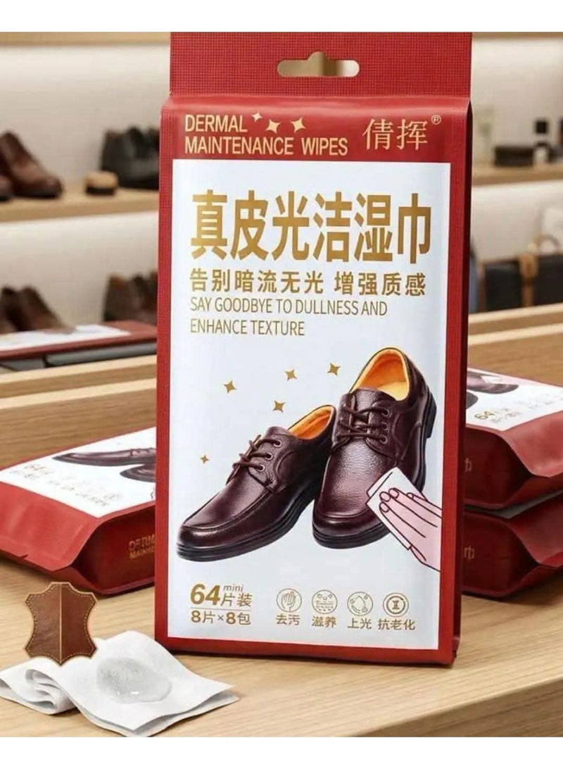 Leather Shoe Cleaning Wipes, Remove Dirt and Stains, Daily Use and Travel - Image 4