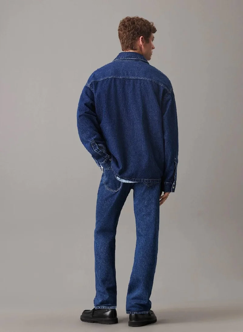 كالفن كلاين جينز جاكيت جينز بتصميم قميص بقصة واسعة