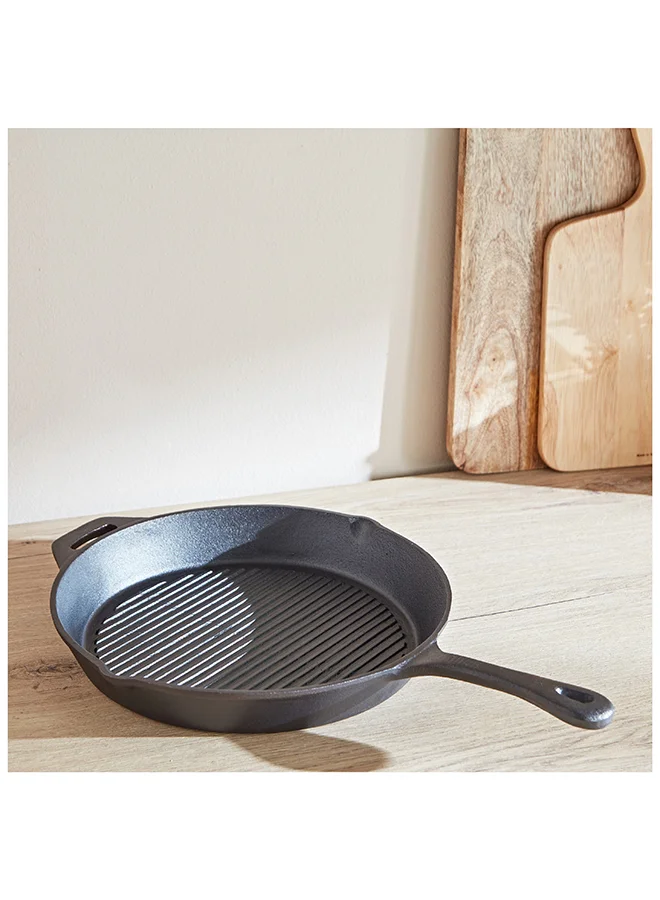 Home Box Ferrea Cast Iron Fry Pan 44.5 x 5.5 x 30.5 cm