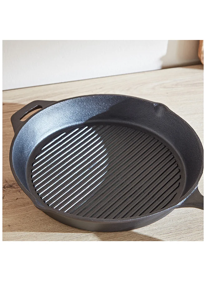 Home Box Ferrea Cast Iron Fry Pan 44.5 x 5.5 x 30.5 cm