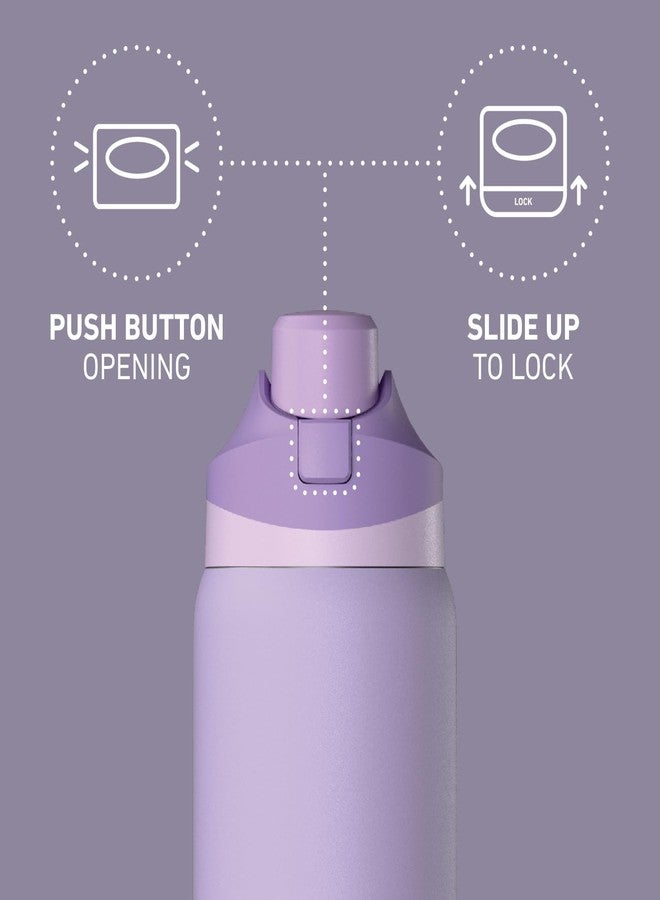Hydrapeak Oasis 32 oz Water Bottle with Chug Lid, Stainless Steel Insulated Water Bottle For Men and Women, Lavender - Image 5