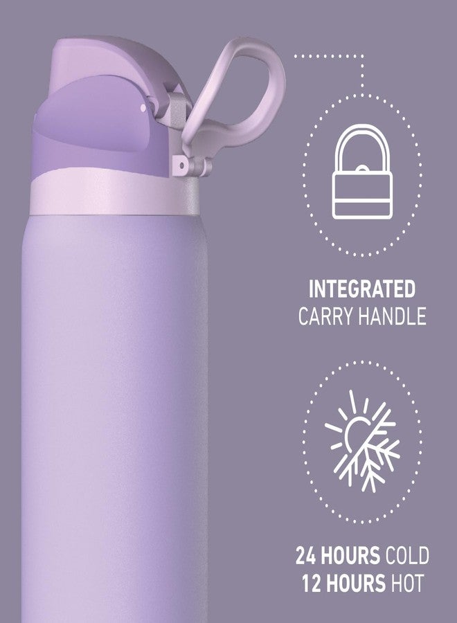 Hydrapeak Oasis 32 oz Water Bottle with Chug Lid, Stainless Steel Insulated Water Bottle For Men and Women, Lavender - Image 4