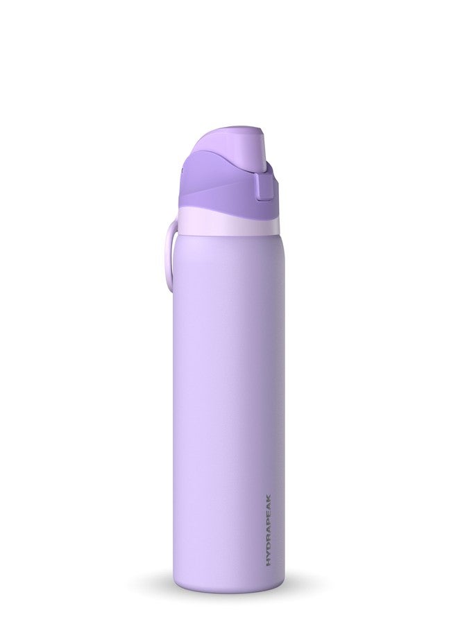 Hydrapeak Oasis 32 oz Water Bottle with Chug Lid, Stainless Steel Insulated Water Bottle For Men and Women, Lavender - Image 1
