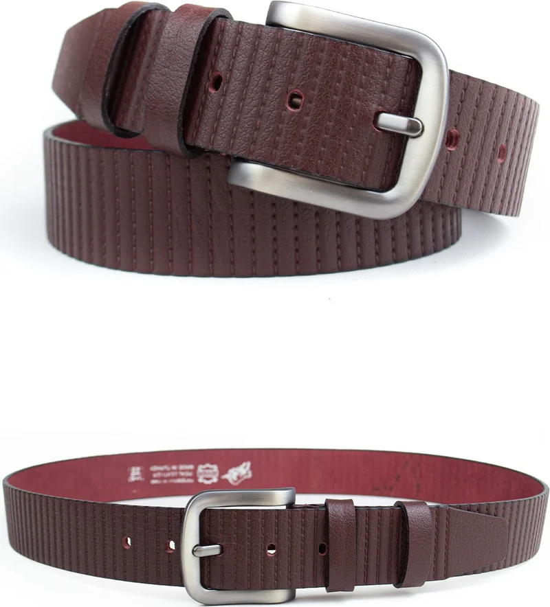 Gayış Gaış Special Boxed| Premium 100% Leather | Men's Denim-Fabric Trouser Belt | Soft Italian Leather Belt