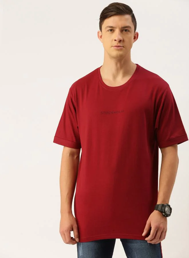 Difference of Opinion Oversized Stockholm Print Crew Neck T-Shirt by Styli